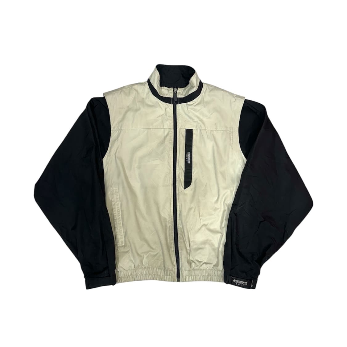 데상트 배이지 블랙 골프 배색 바람막이 기능성 잠바 M 상품이미지5