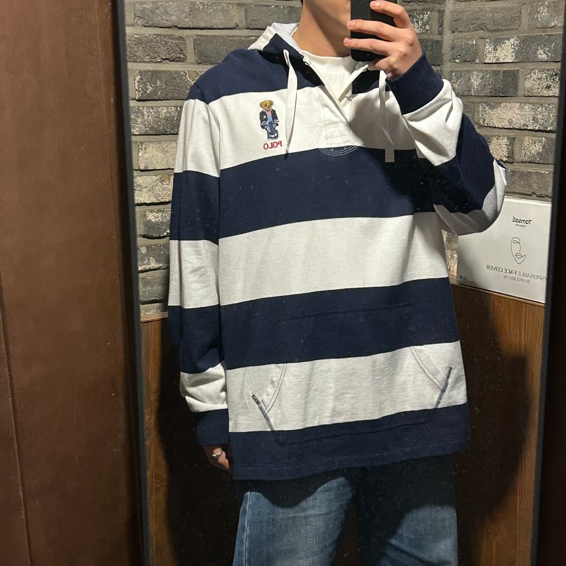 XL) 폴로 랄프로렌 아이코닉 폴로베어 후드티 신형 큐알탭 상품이미지9