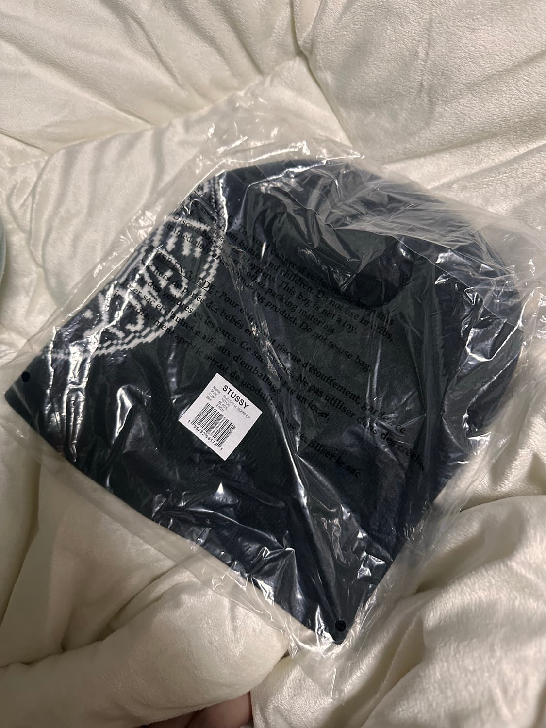 스투시 아워레가시 워크샵 스컬캡 비니 블랙 상품이미지2