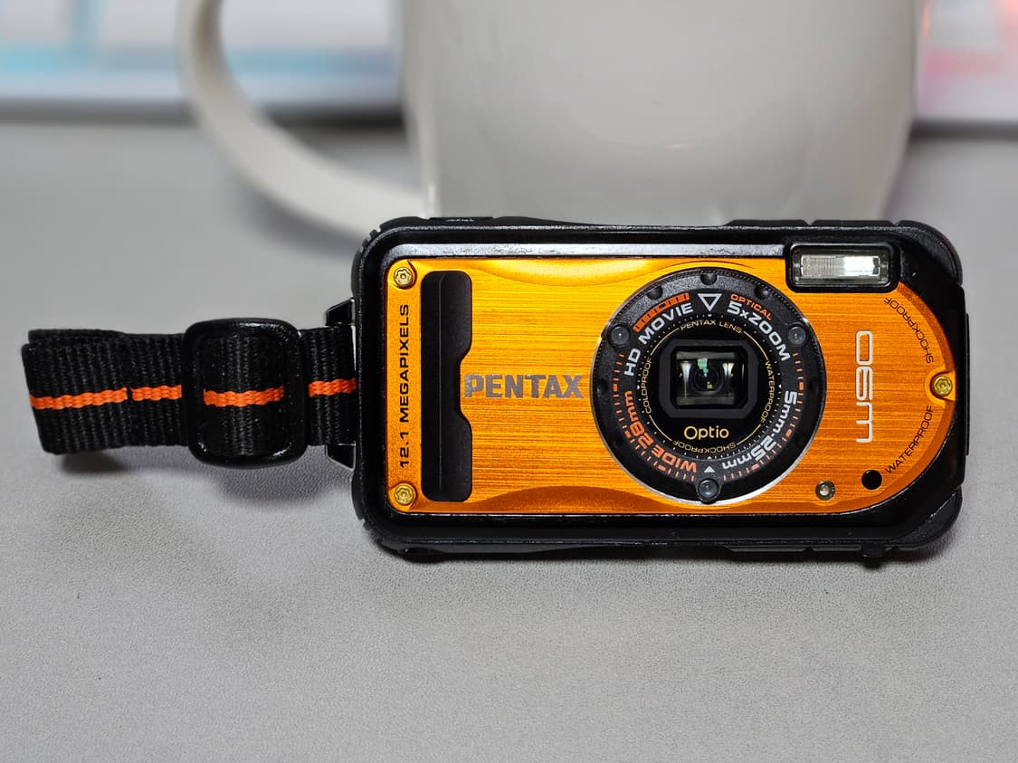 펜탁스 옵티오 W90 오렌지 고프코어 감성 디카 상품이미지1