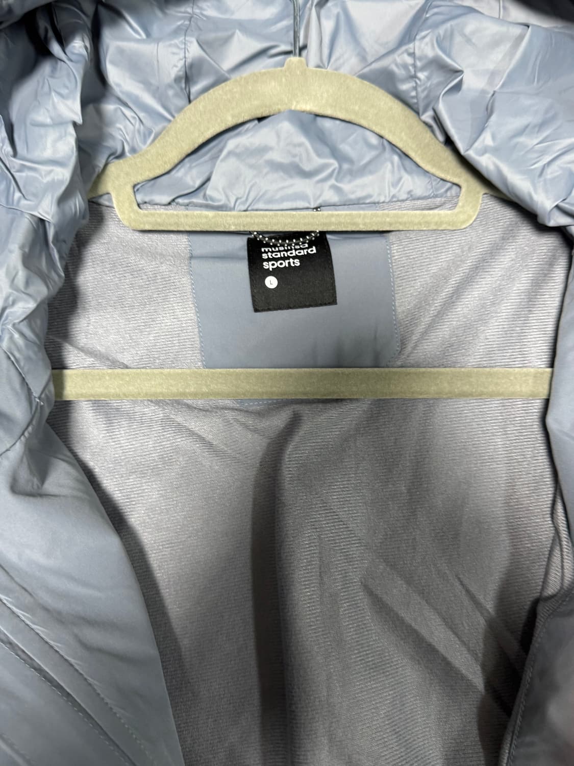 무신사스탠다드 스포츠 2-Layer 바람막이 더스티블루 L 상품이미지4