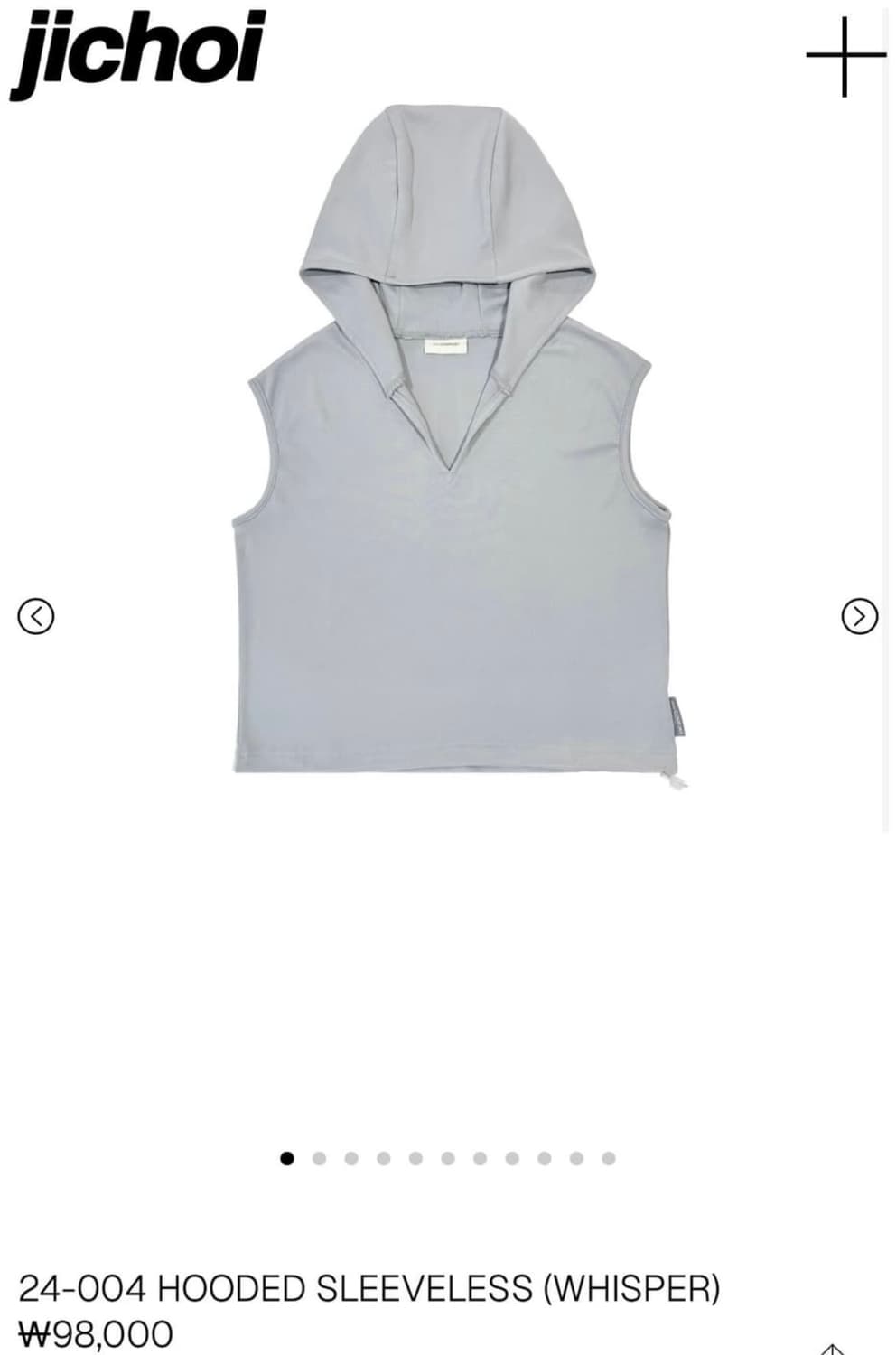 지초이 컴포트 24-004 HOODED SLEEVELESS (WHISPE 상품이미지1