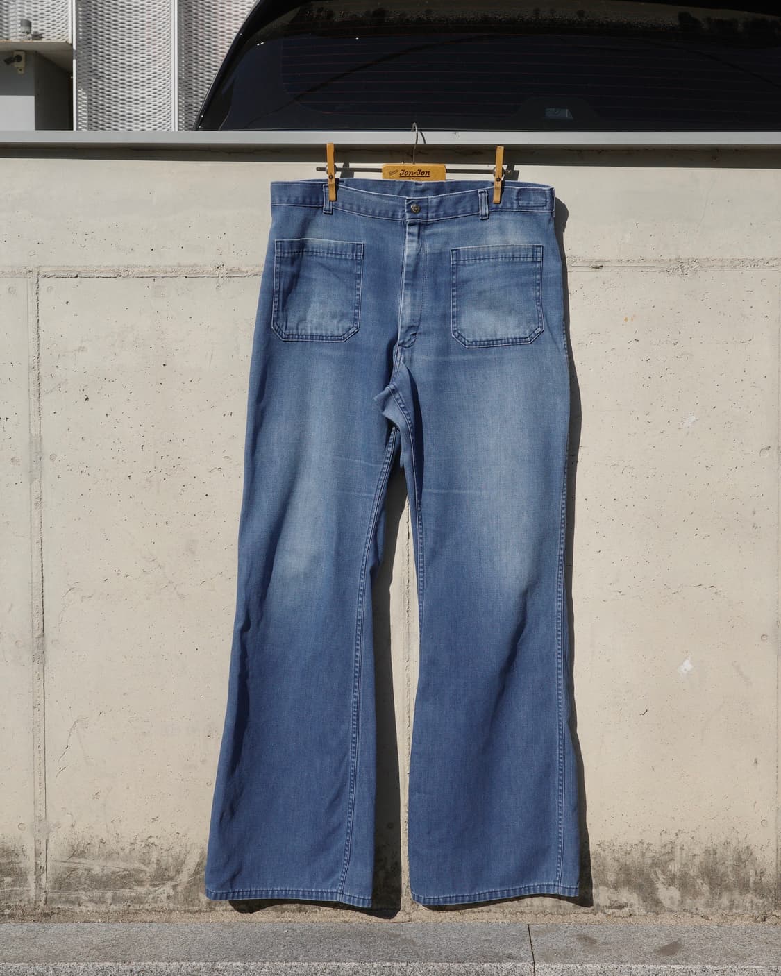 70-80s U.S.N Navdungaree 벨보텀 데님 플레어팬츠 상품이미지1