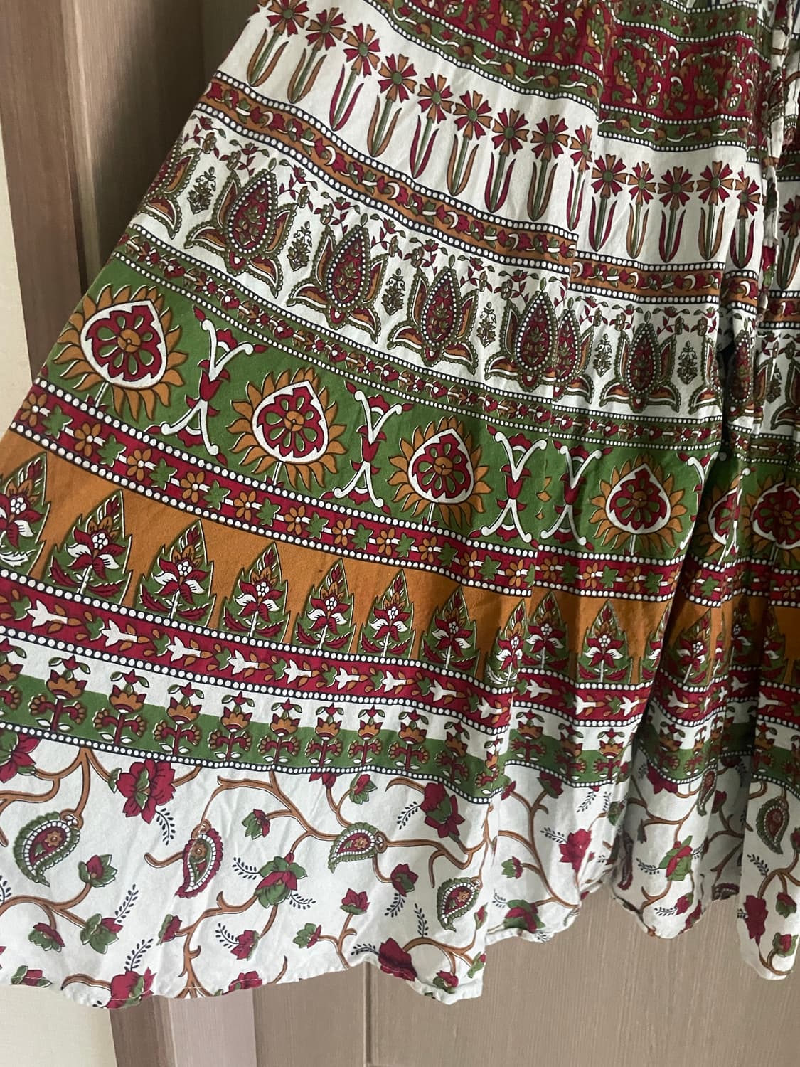 에스닉 히피 아메카지 하구미 면100 와이드 팬츠 상품이미지3