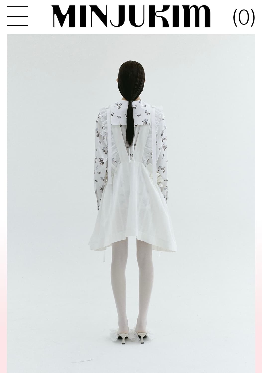 민주킴 에이프런 미니 드레스 - 블랙 상품이미지4