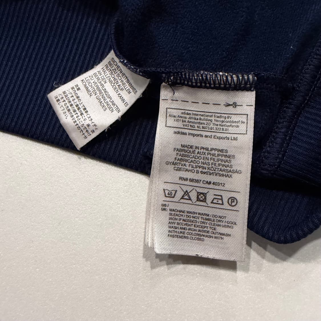 [XL] 11s 아디다스 파이어버드 네이비 삼선 트랙탑 져지 D648 상품이미지6