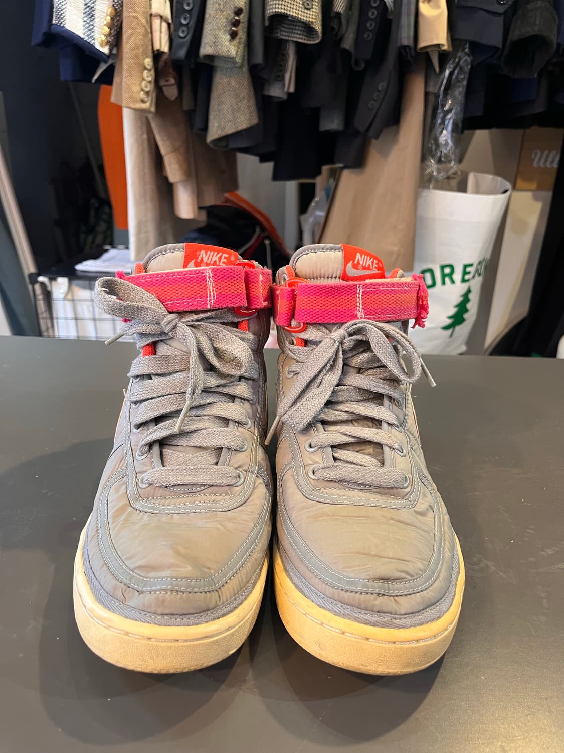 나이키 반달 하이 빈티지 네온 팩 그레이/핑크 (280mm) 상품이미지5