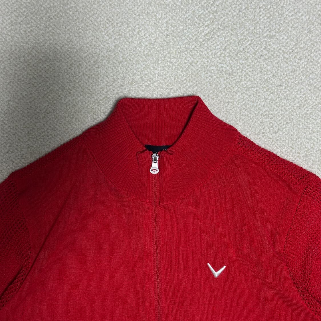 캘러웨이 매쉬 짜임 니트 집업 가디건 상품이미지5