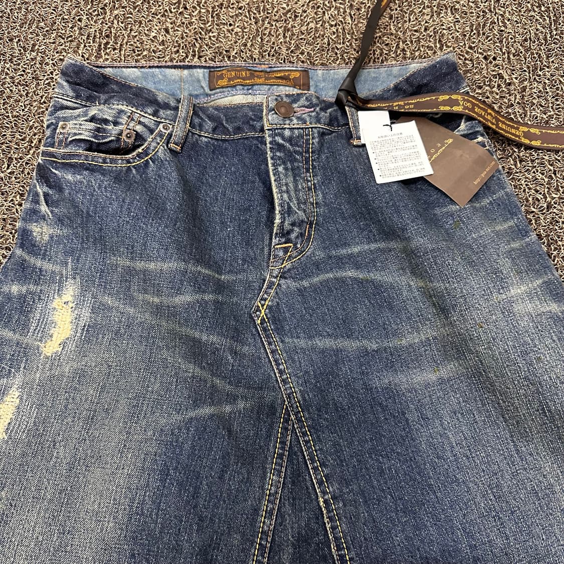 [새상품] GOA 고아 여성 데님 롱 스커트 치마 M 상품이미지3