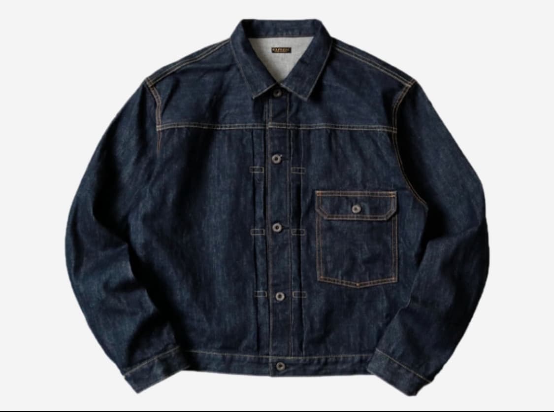 캐피탈 14온스 원워시드 데님자켓 1st 6사이즈 상품이미지2