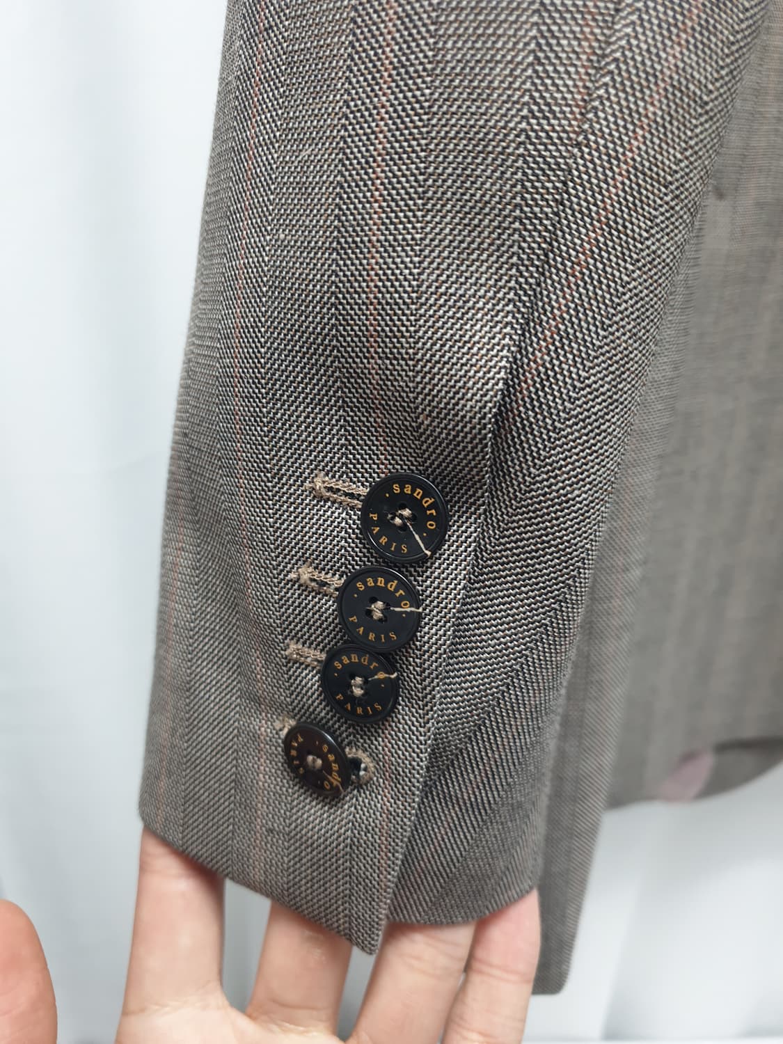 새상품) 산드로 체크 블레이저 자켓 2 상품이미지5