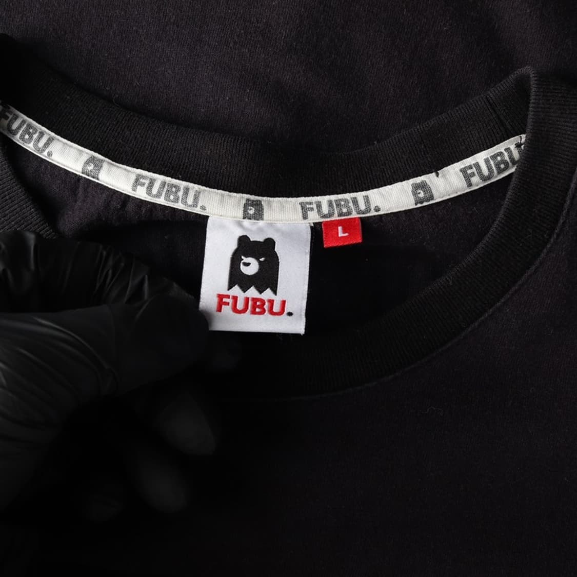 FUBU 빅로고 올드스쿨 블랙 반팔 티셔츠 L 상품이미지5