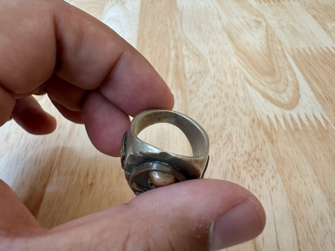 빈티지 멕시칸 바이커링(은, 브라스) 20호 상품이미지5