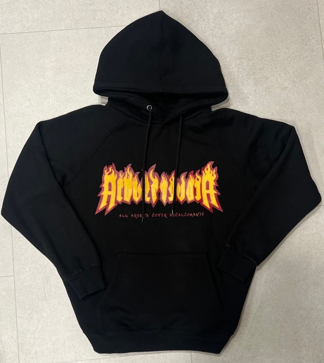 Acover 오버핏 블랙 후드 상품이미지1