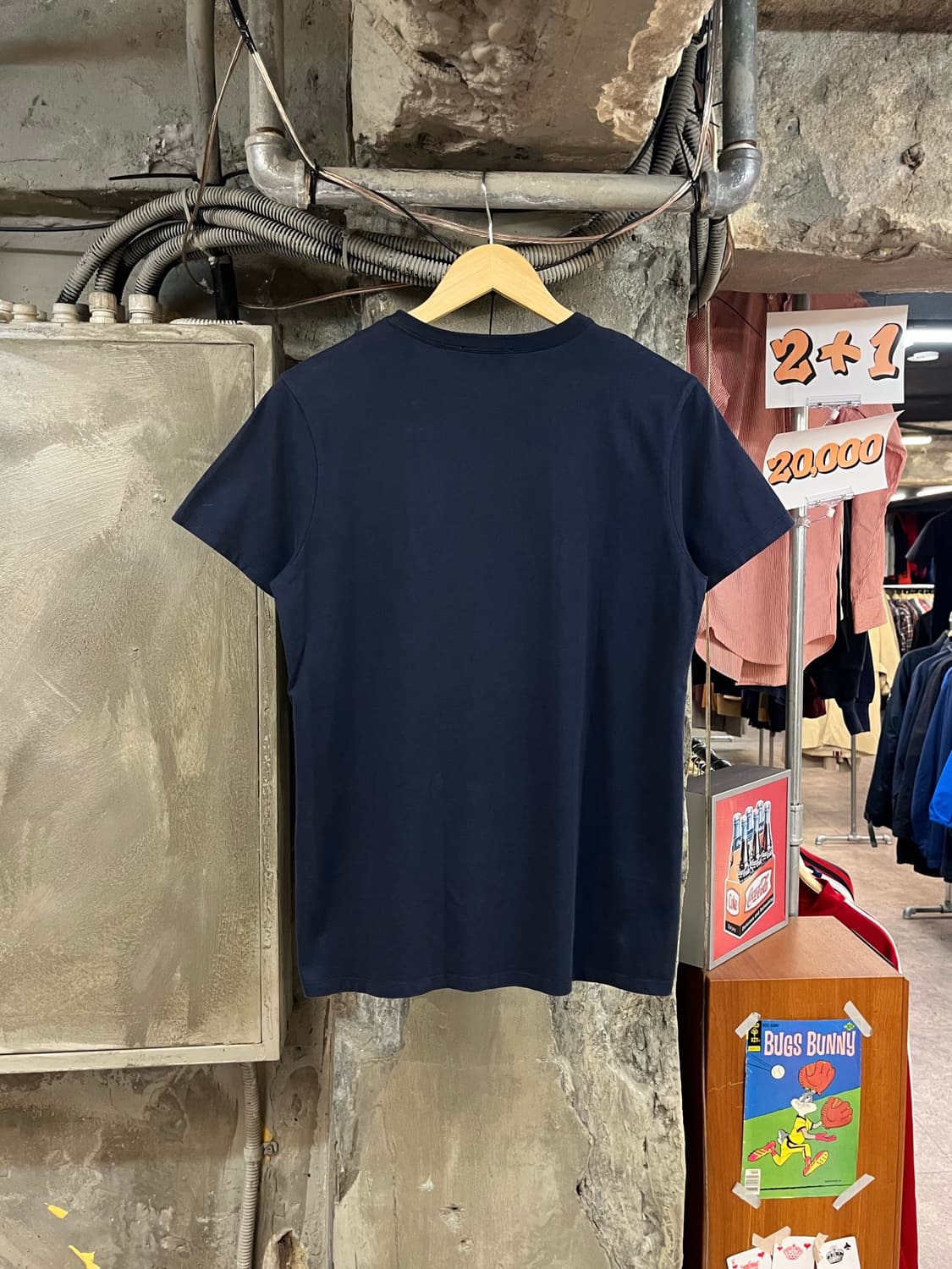 메종키츠네 폭스 헤드 패치 반팔티 네이비 XS #csz3326 상품이미지2