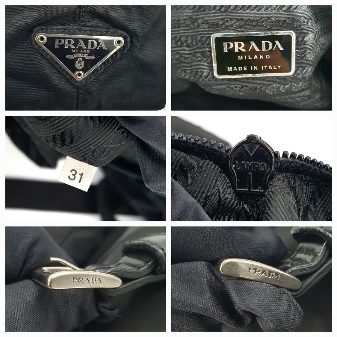 프라다 삼각로고 리나일론 투포켓 숄더백 쇼퍼백 상품이미지5
