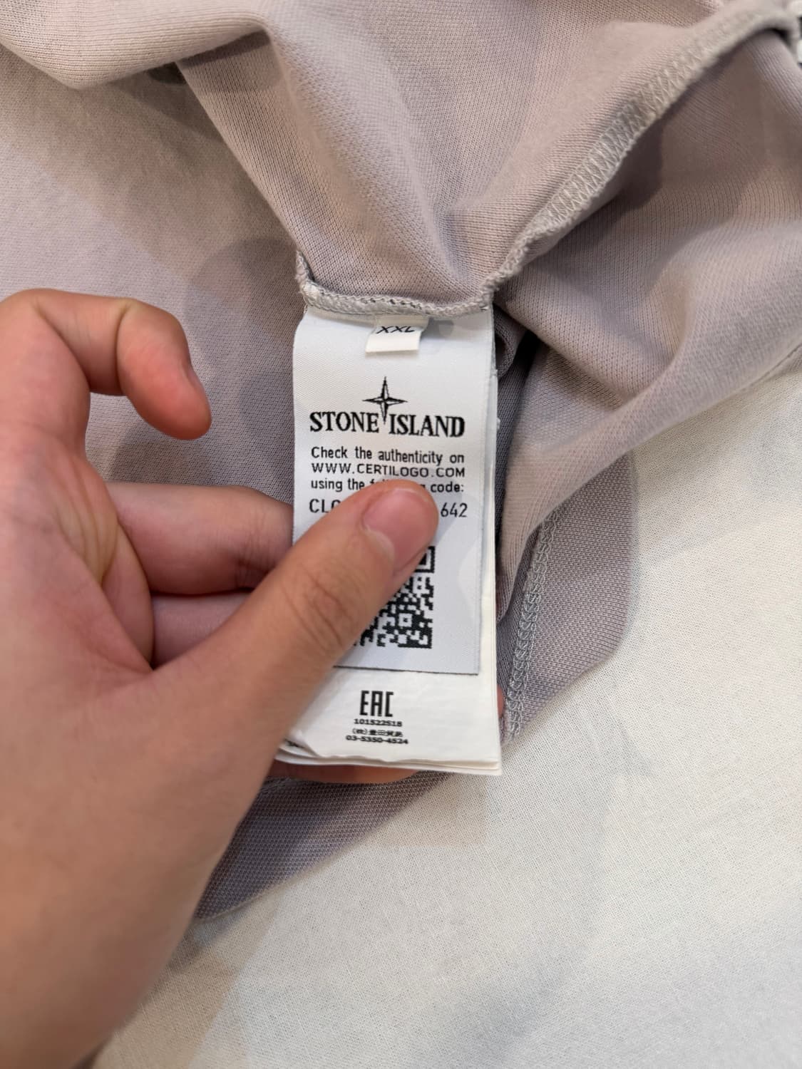 [XXL] 19ss 스톤아일랜드 베이직 로고 카라티 그레이 상품이미지5