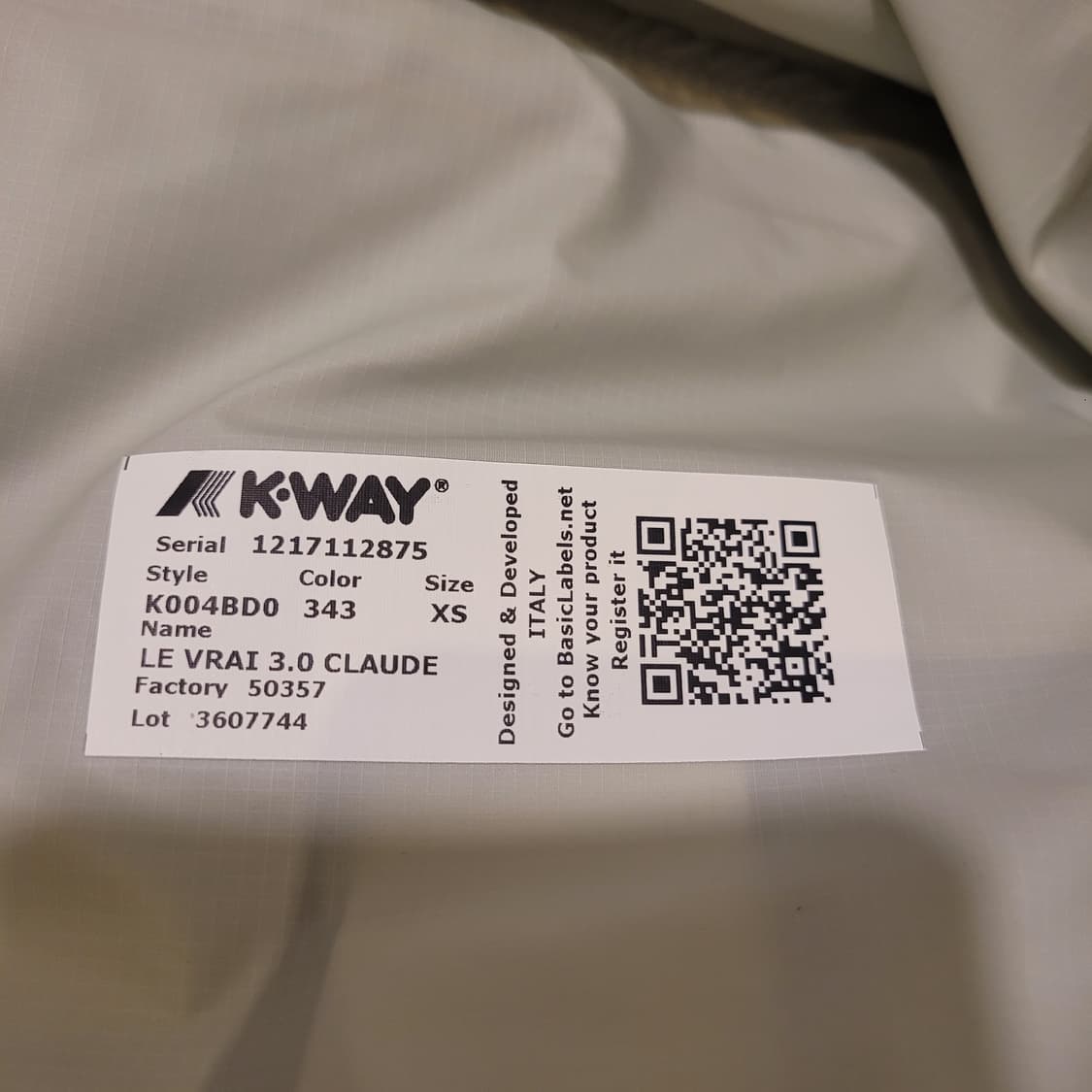 까웨 클로드 바람막이 XS 상품이미지5