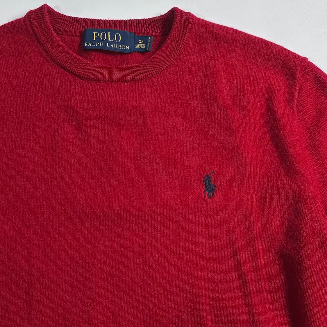 폴로 랄프로렌 레드 울 니트 상품이미지4