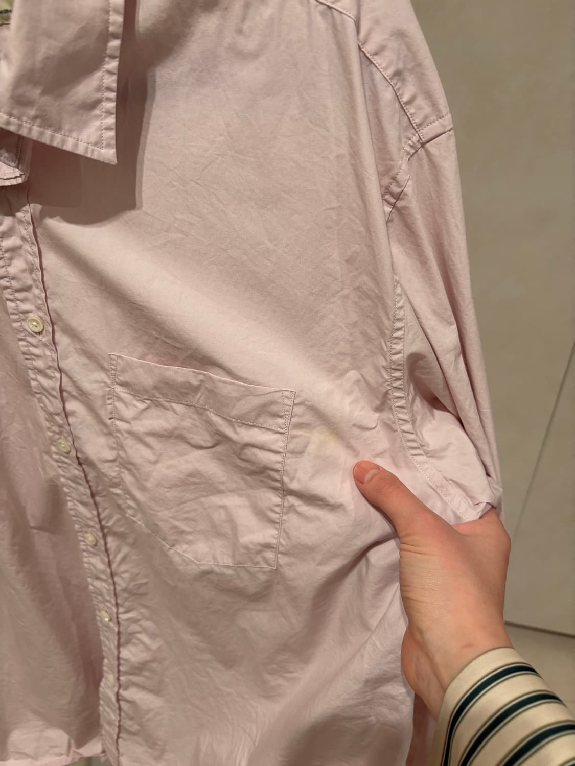 포터리 컴포트 셔츠 핑크 사이즈 2 상품이미지5