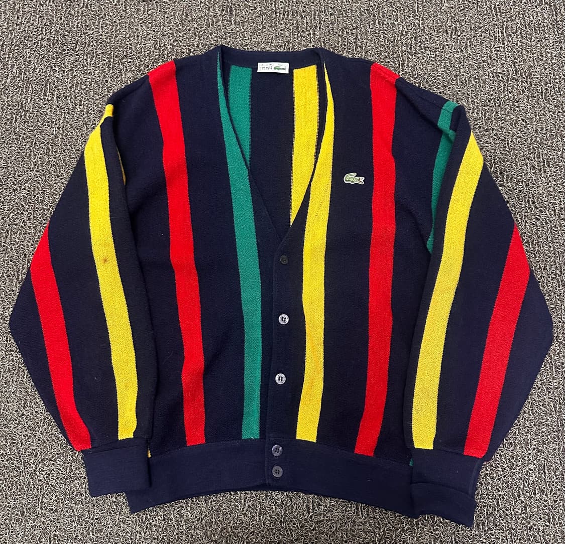 라코스테 스트라이프 울 가디건 100(L) 상품이미지1