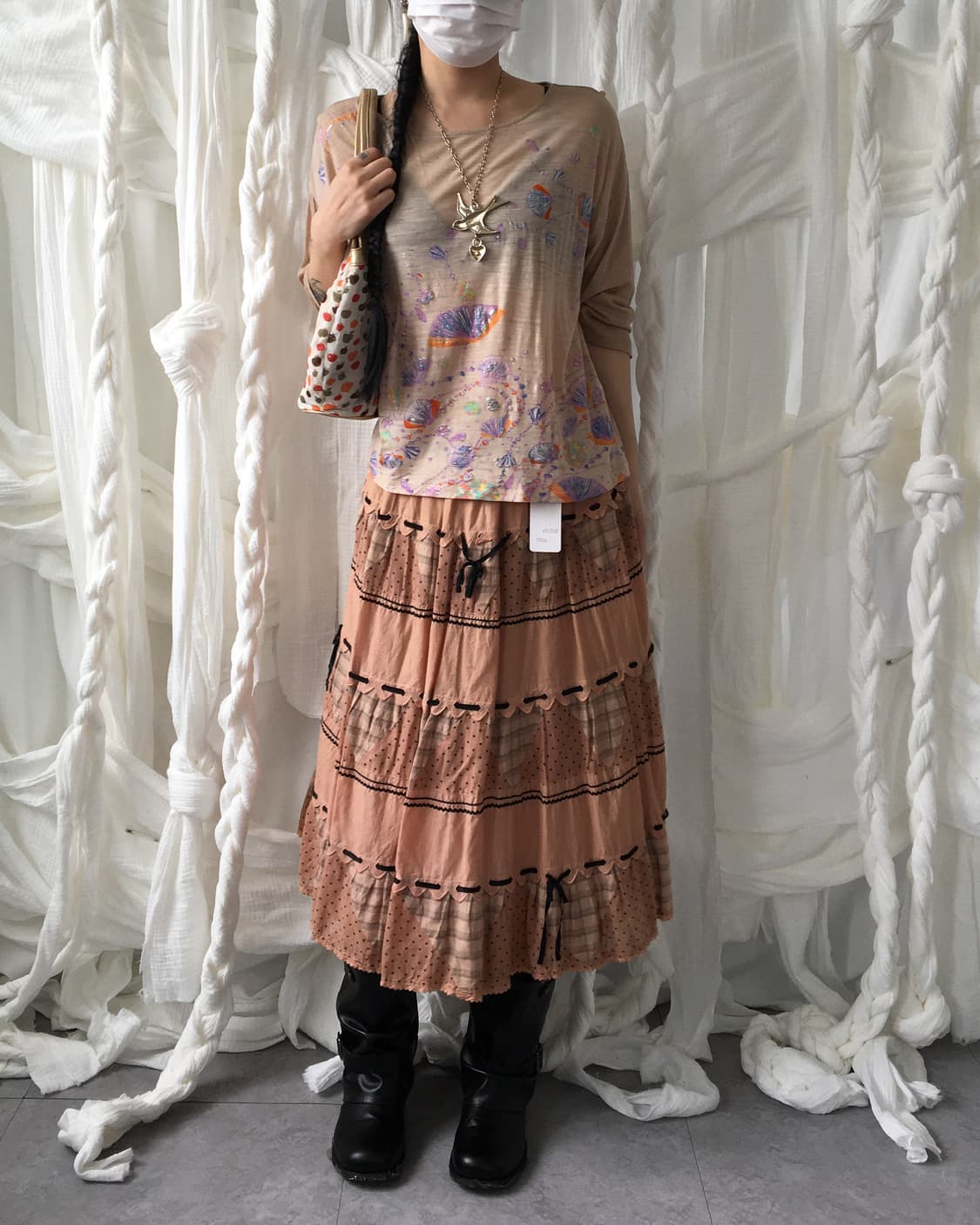 Tsumori chisato printing sleeve 상품이미지1