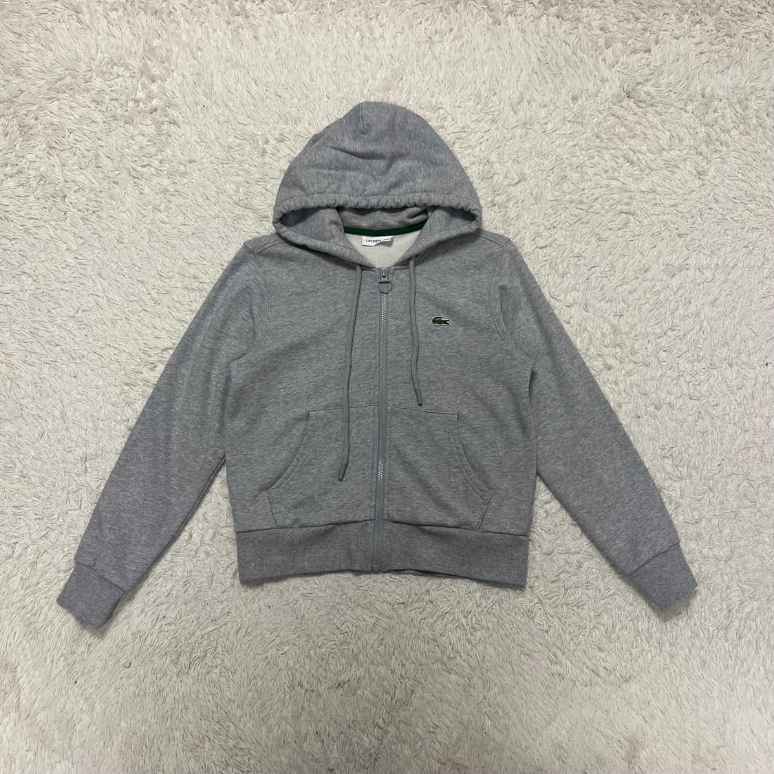 Lacoste grey zip-up hoodie 상품이미지4
