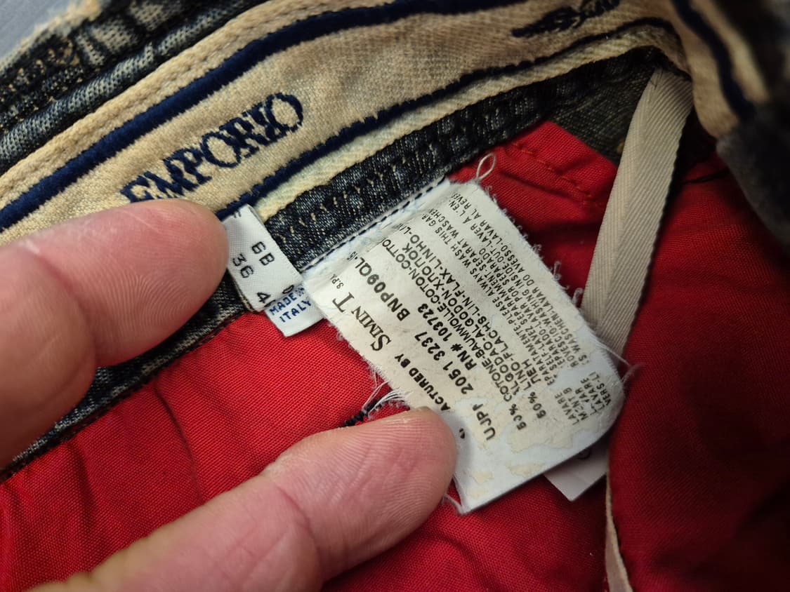 00s 엠포리오 아르마니 로우라이즈 부츠컷 팬츠 상품이미지9