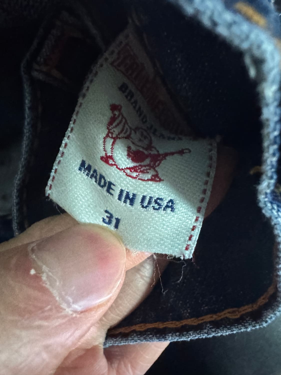 트루릴리젼 데미지 중청 워싱 부츠컷 데님팬츠 35인치 상품이미지6