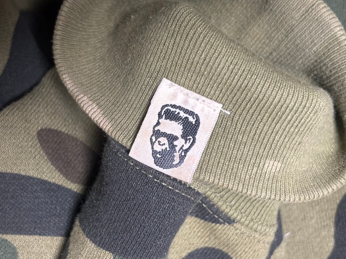 M 베이프 퍼스트 카모 샤크 풀 집 후드 아미그린 상품이미지3