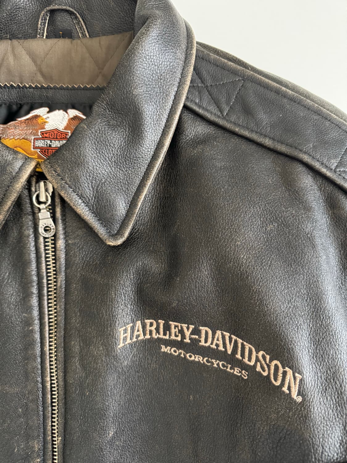 [L] 빈티지 할리데이비슨 가죽 자켓 상품이미지4