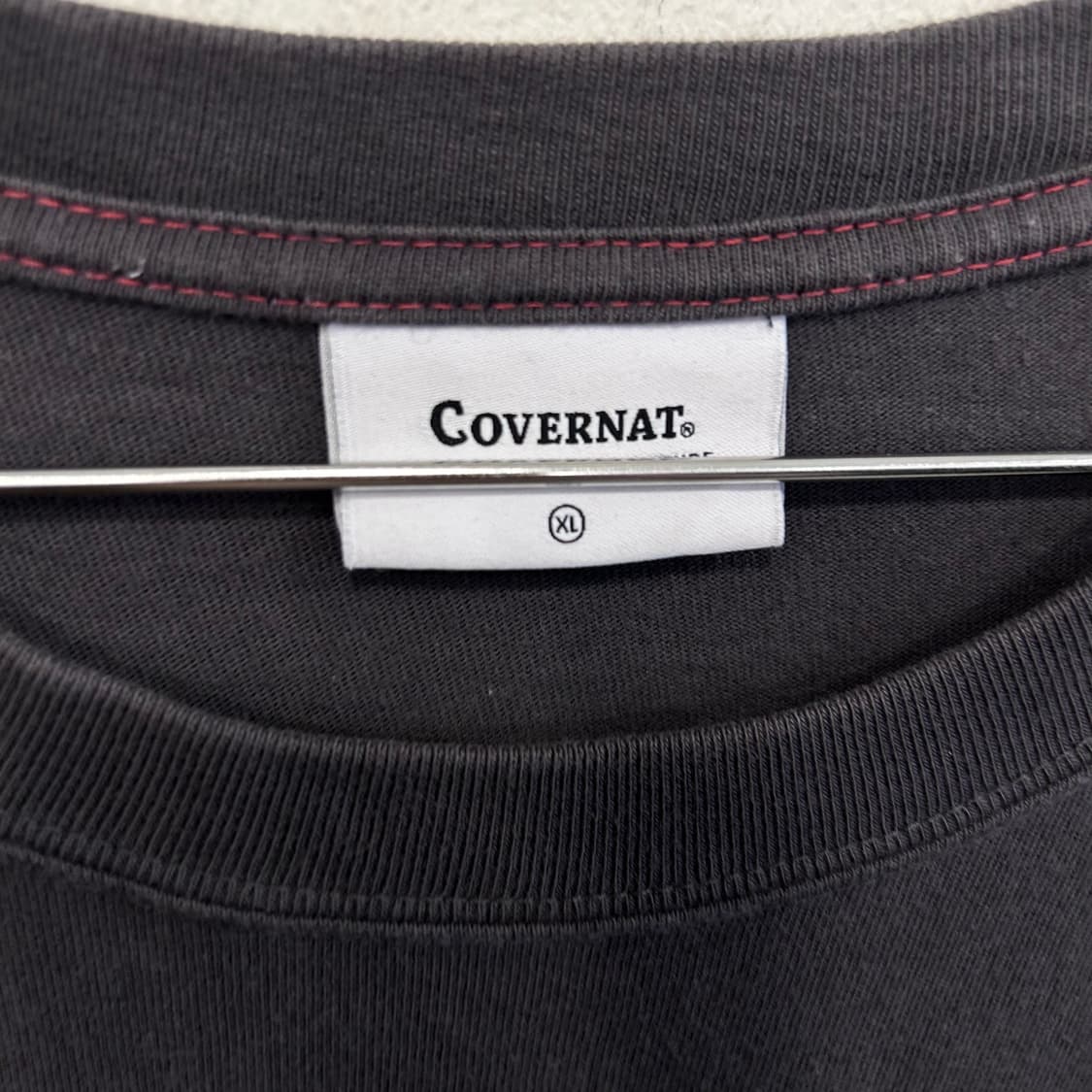 커버낫 빅나염로고 코튼 오버핏 반팔티 상품이미지3