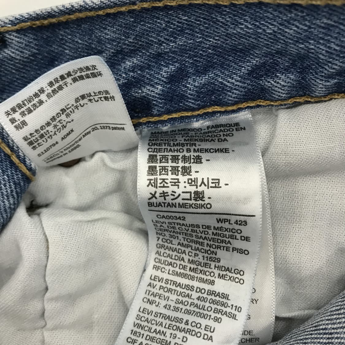 리바이스 501 93 멕시코데님 청바지 [33x32] 상품이미지5