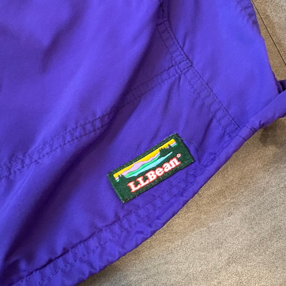 90s L.L.bean 90년대 미국 생산 엘엘빈 퍼플 아노락 바람막이  상품이미지6