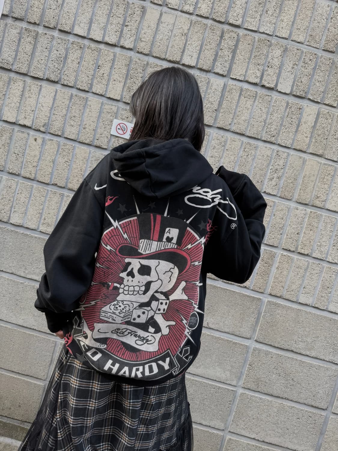 에드하디 올드스쿨 아트워크 후드집업 상품이미지1