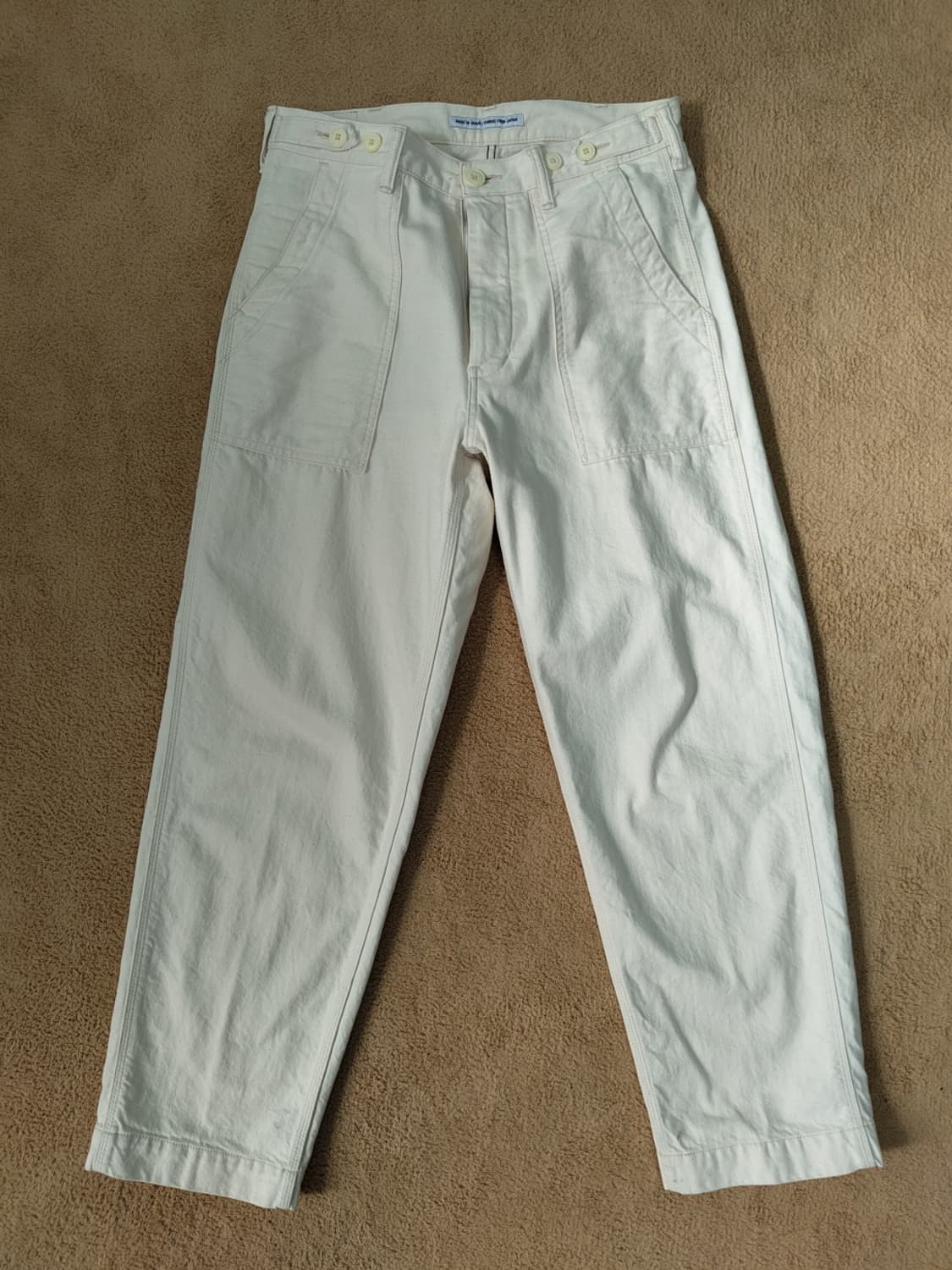 COWORKERS CWE-003 에크루 포켓 퍼티그 팬츠 상품이미지1