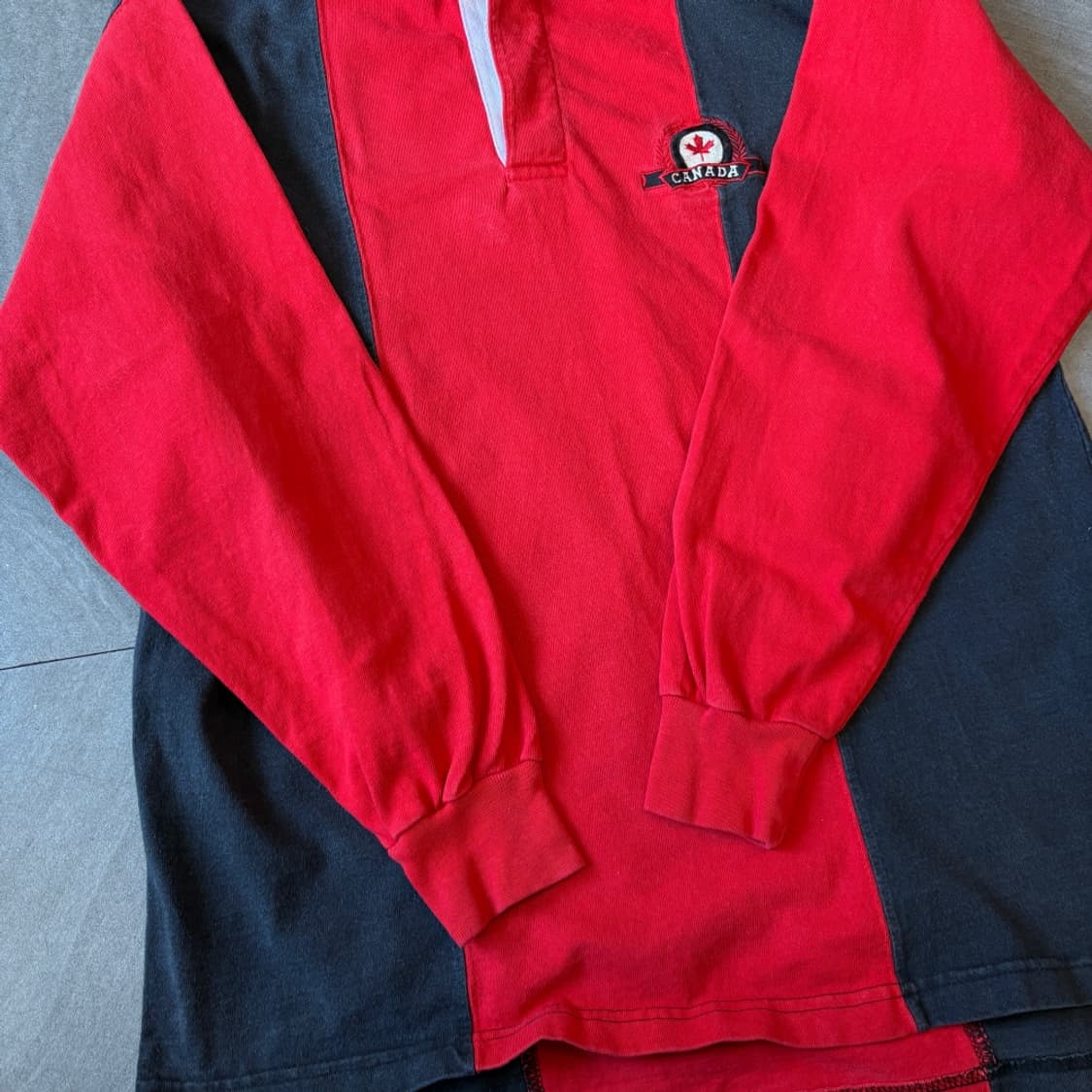 90s Vintage Rugby T-shirt  캐나다 생산 럭비 티 상품이미지9