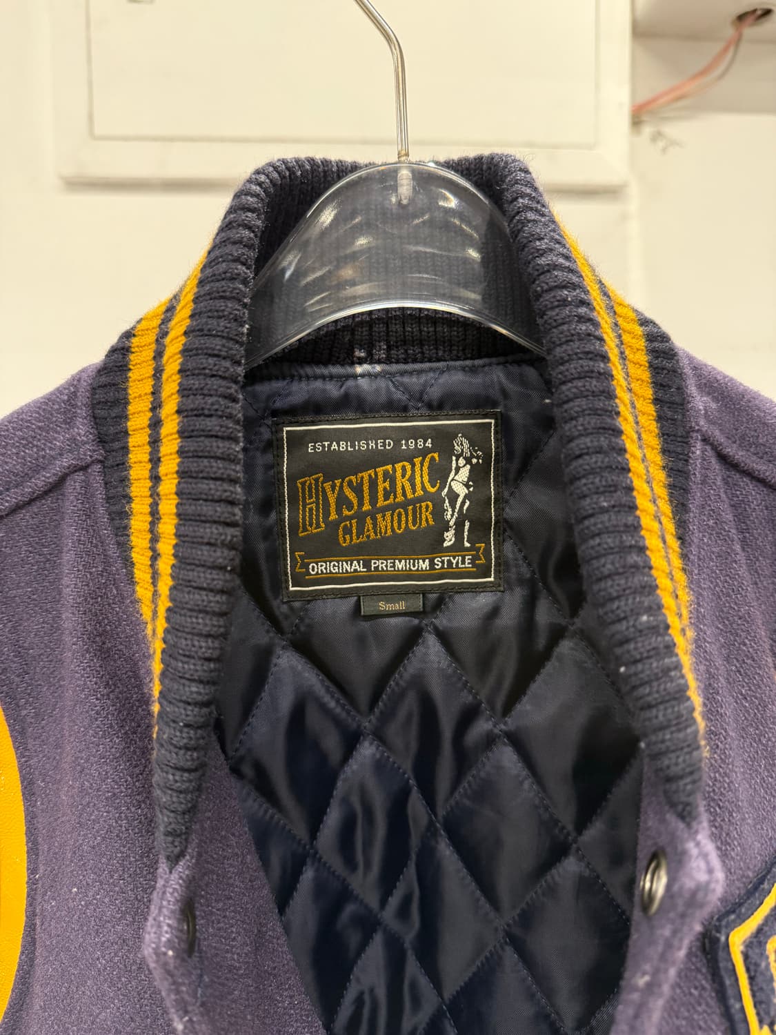 Hysterie glamour varsity jacket purple 상품이미지7