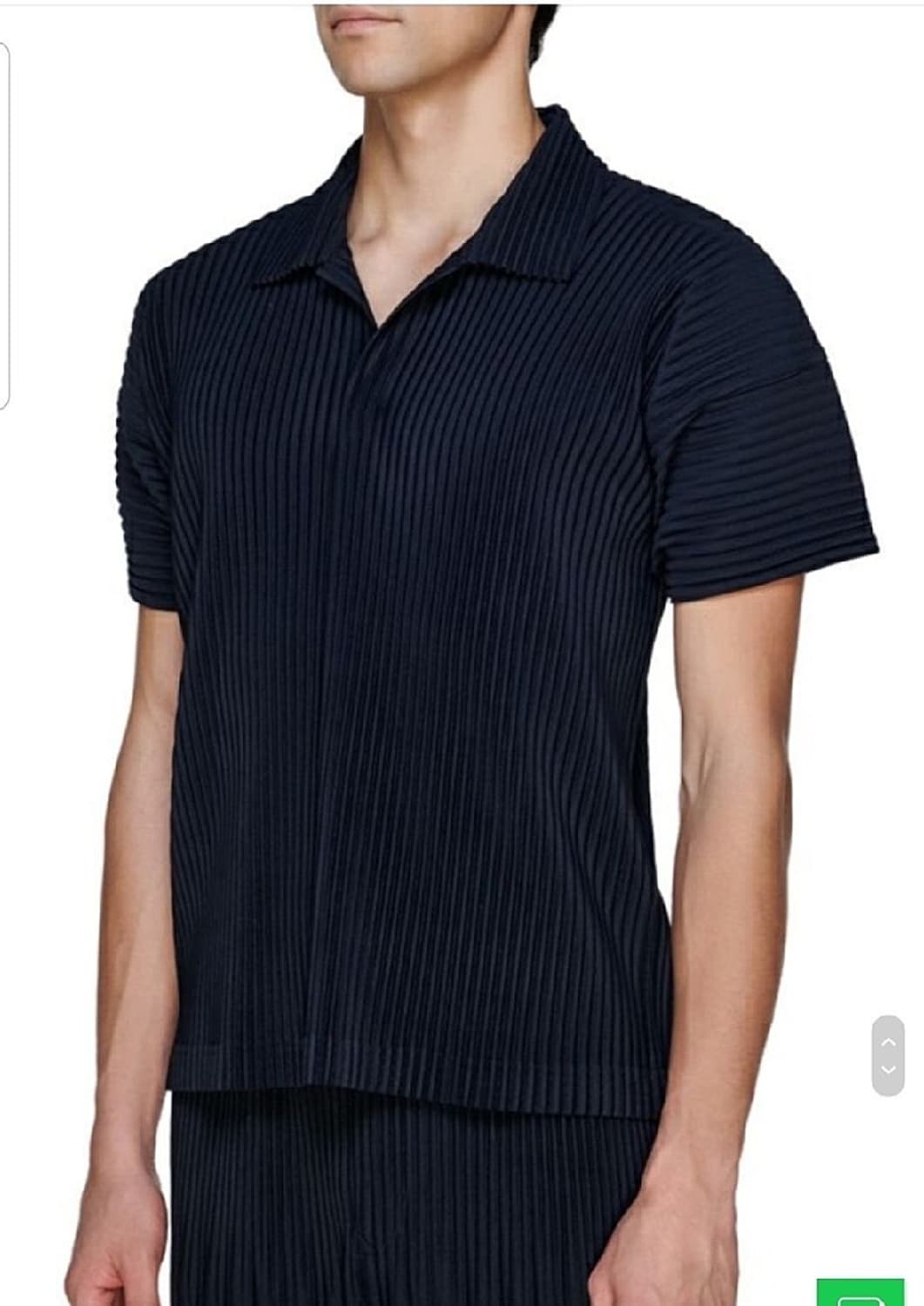 [4] 옴므플리세 베이직 플리츠 폴로 셔츠 상품이미지4
