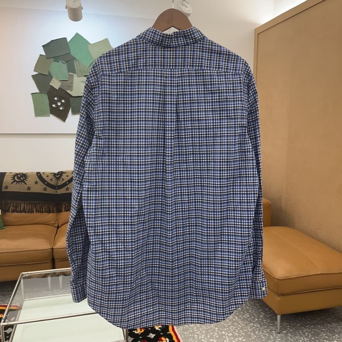 폴로 랄프로렌 자수로고 오버핏 체크 셔츠 L C06453 상품이미지4