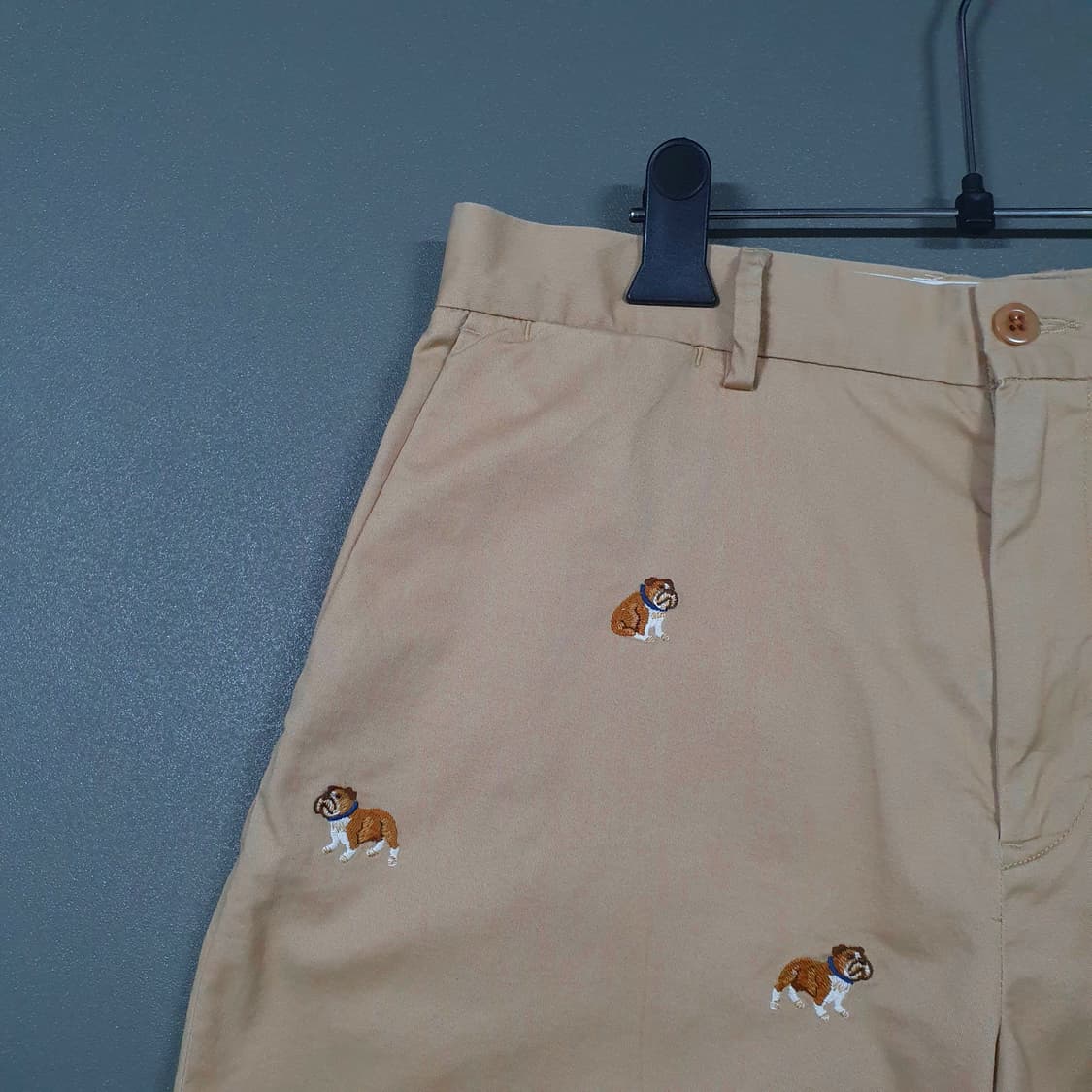 32인치) 폴로 랄프로렌 불독 엠브로이드 하프 치노 팬츠 반바지 베이지 상품이미지2