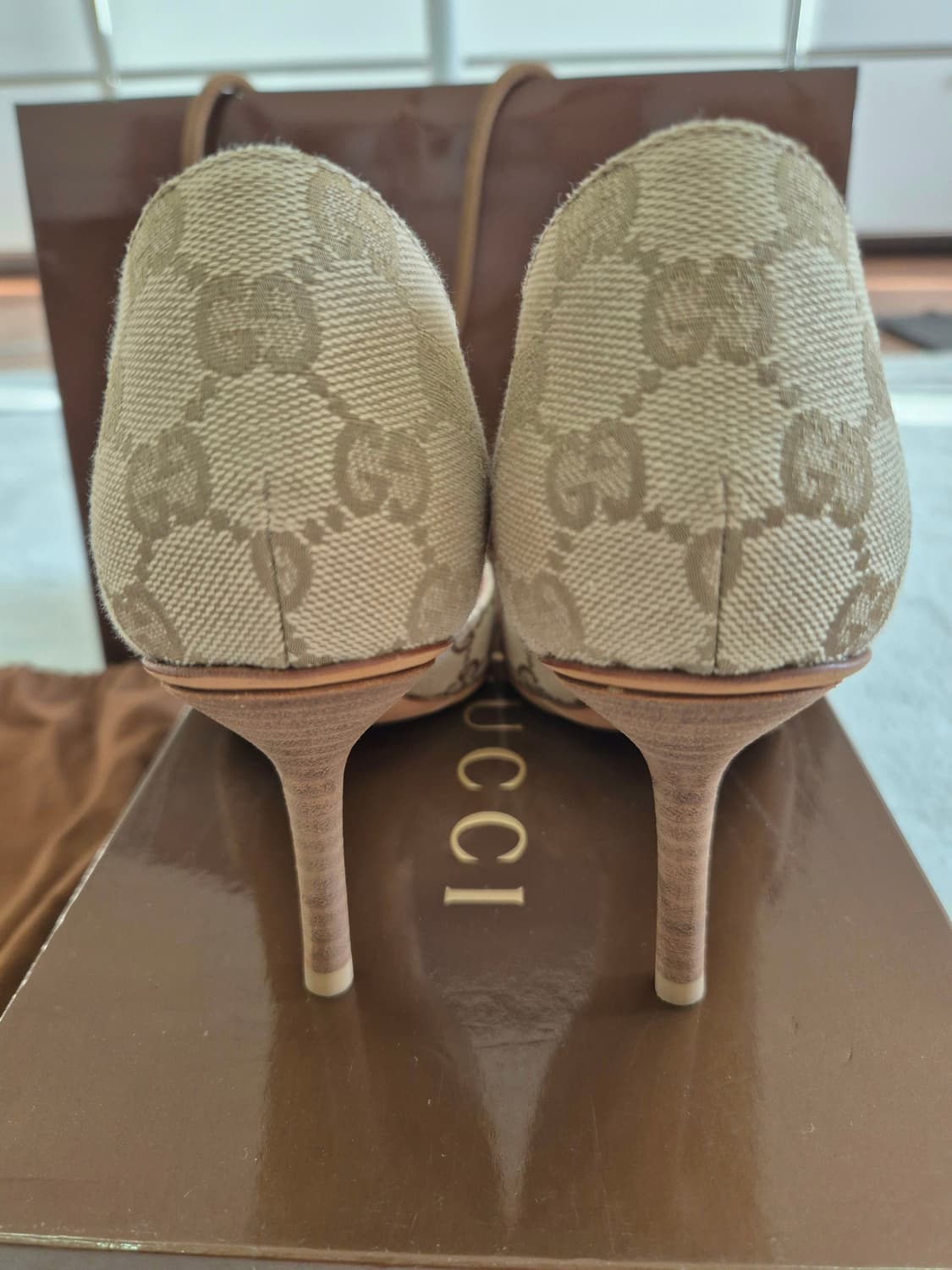 구찌 오픈토 힐 샌들(새제품 컨디션) 상품이미지6