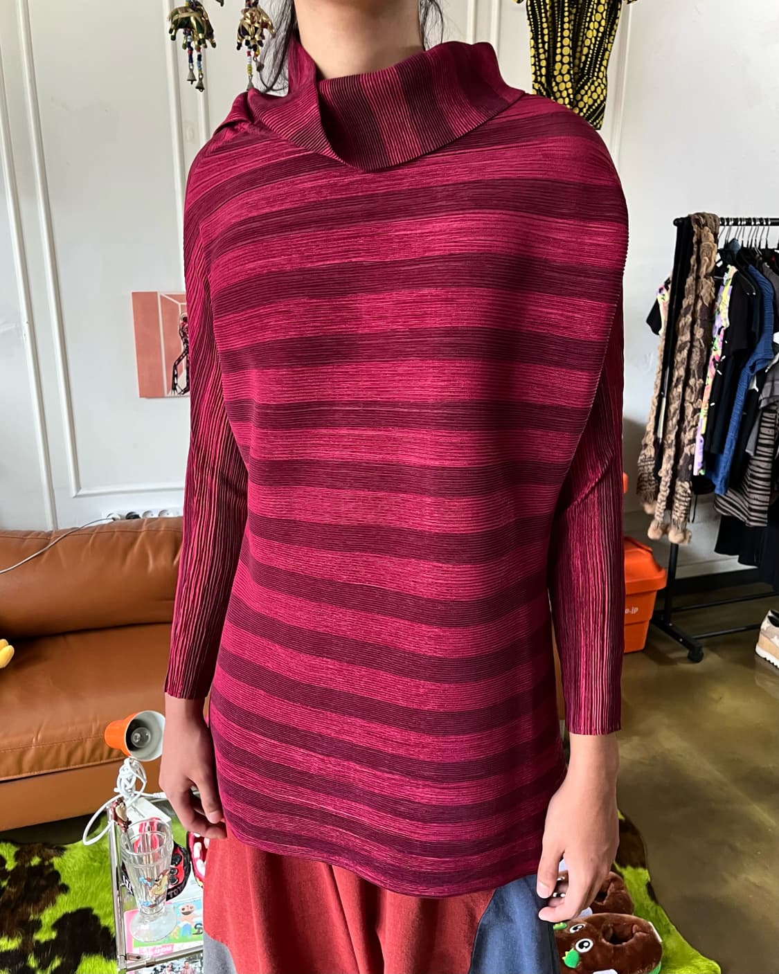JPN Vintage Real Pleats Dolman Top 상품이미지2