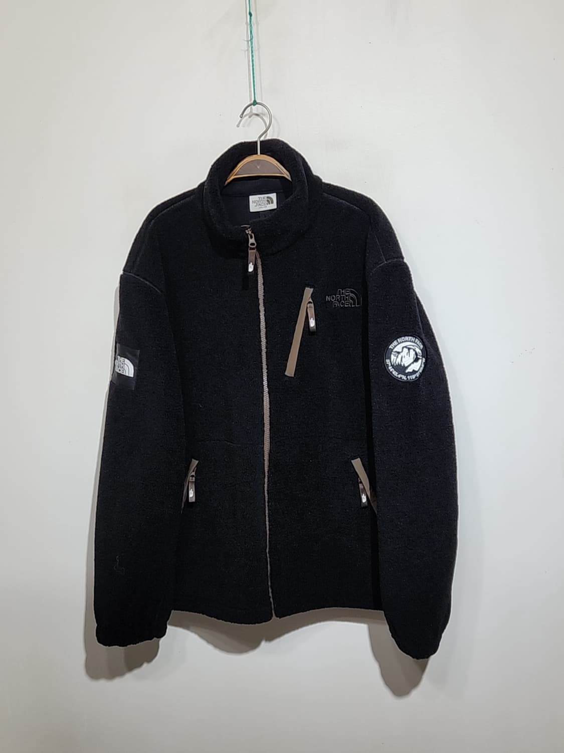 노스페이스 플리스 점퍼 블랙 뽀글이 빅사이즈 후리스 자켓  상품이미지1