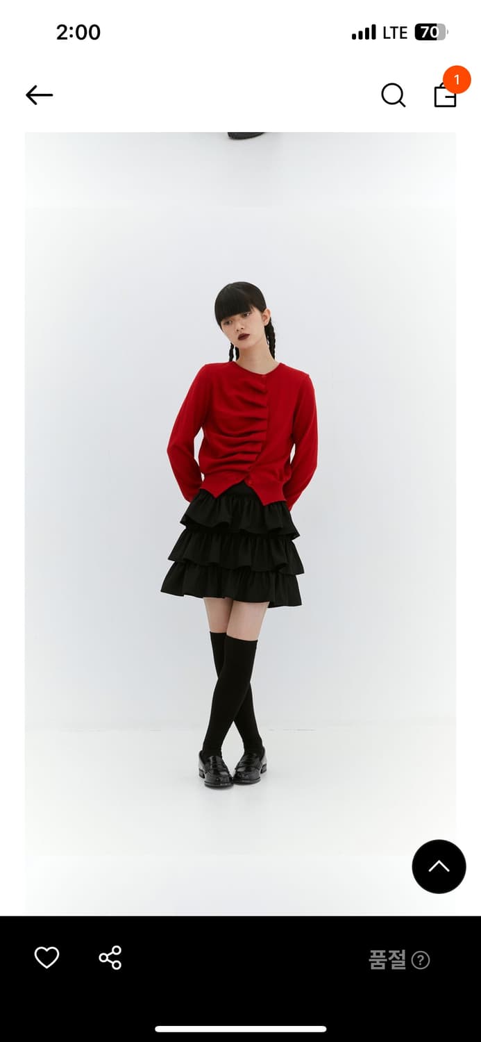 버뮬라 ruffle mini skirt (black) 상품이미지1