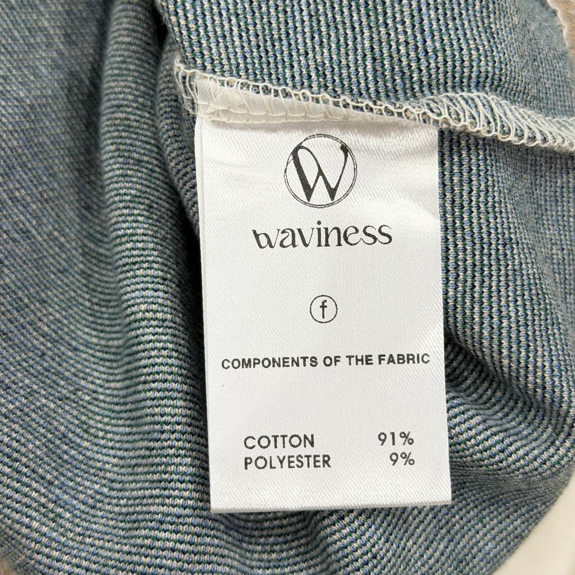 웨이비니스 더 오션 오브 프레이 앤 사일런스 오션블루 파도 가디건 상품이미지6