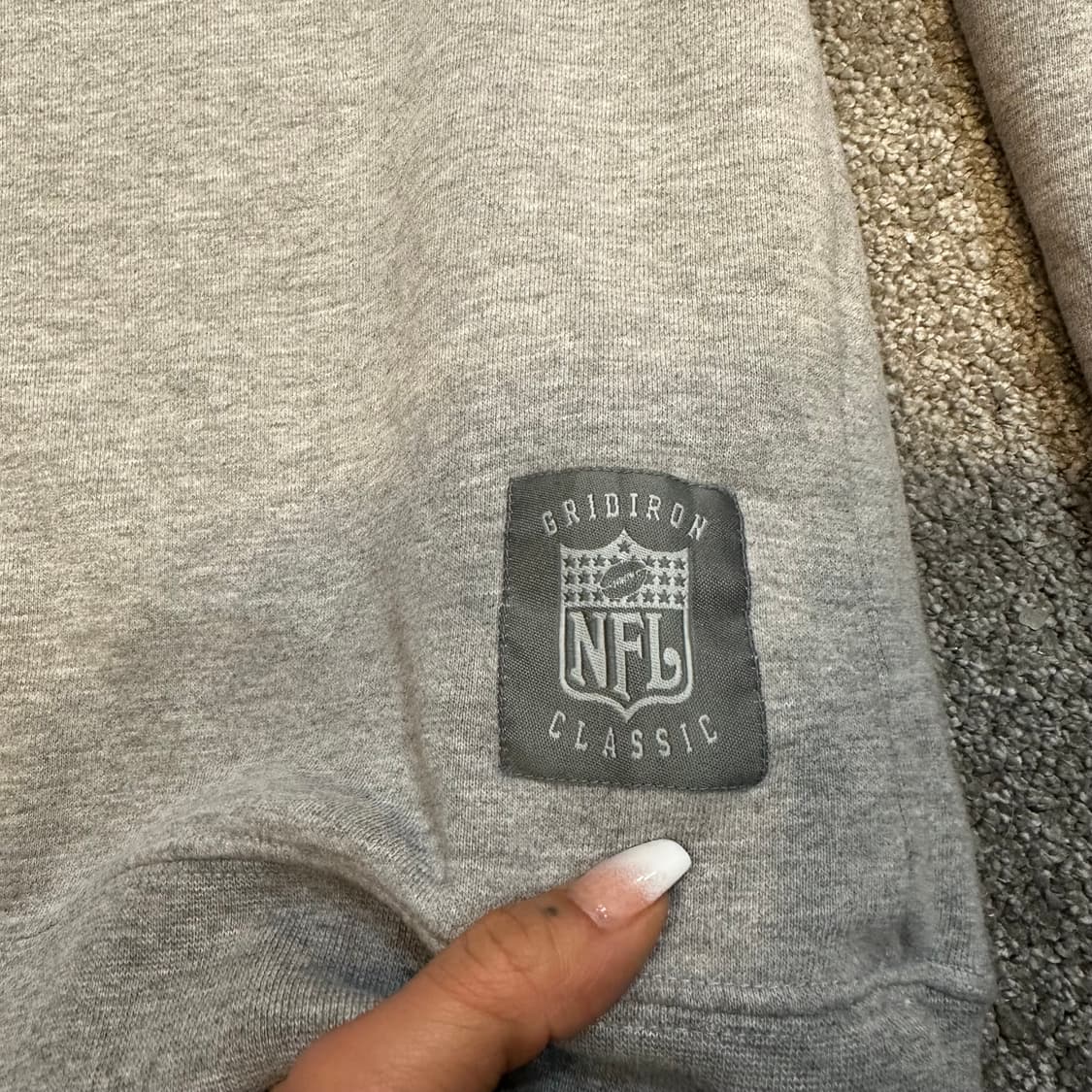 리복Xnfl  그레이 워싱턴 레드스킨 크루넥 스웻셔츠L 상품이미지4