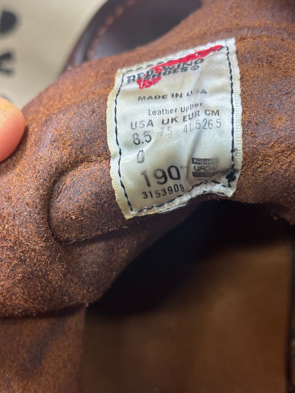 레드윙 6인치 클래식 목토 (1907) 265사이즈  상품이미지6