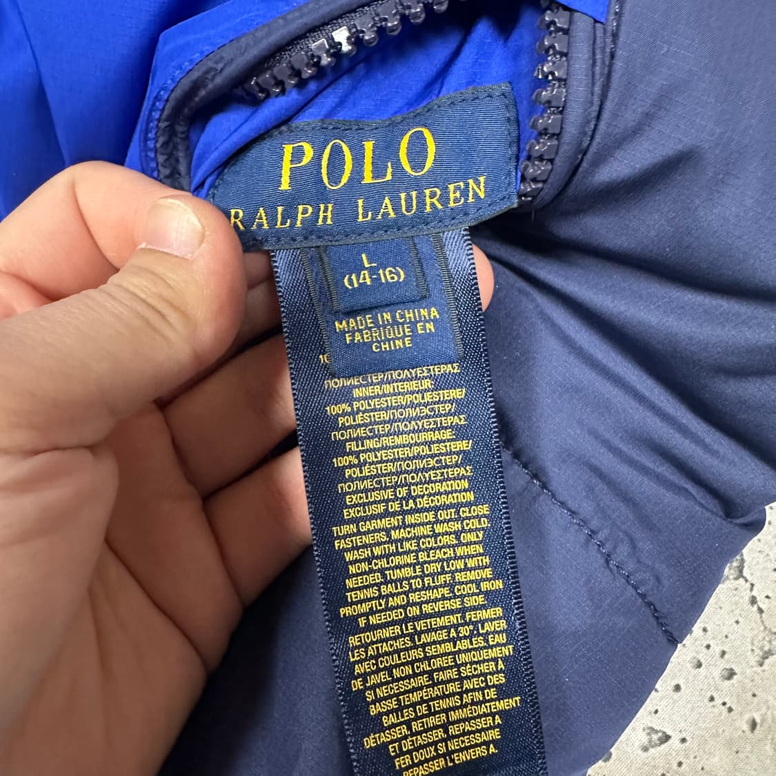 ✨ (바배) 폴로 랄프로렌 리버시블 패딩 조끼 (14-16) 상품이미지5