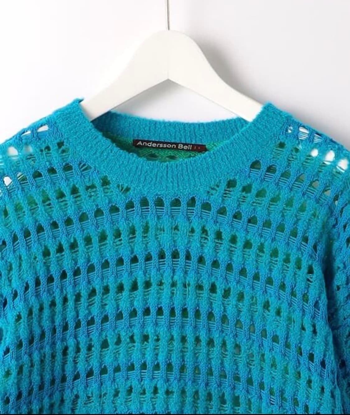 앤더슨벨 니트 M 블루/그린 상품이미지3